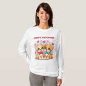 Schattigee Puppies: Cupido's Speeltuin: Valentijn T-shirt (Voorkant volledig)