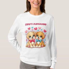 Schattigee Puppies: Cupido's Speeltuin: Valentijn T-shirt
