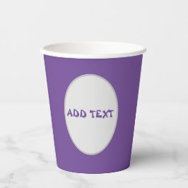 Schattigee Puppies en bloemen Paarse thema Papieren Bekers