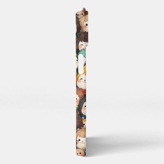 Schattigee Puppies hoesje iPhone Hoesje (Rechterkant)