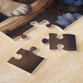 Schattigee puppies in een mand legpuzzel (Zijkant)