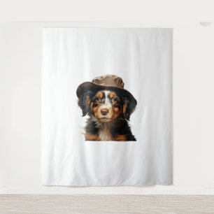Schattigee Puppies. Kwekerij ClipArt S1 Wandkleed