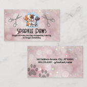 Schattigee Puppies Logo | schaar | Visitekaartje v (Voorkant / Achterkant)