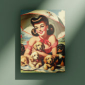 Schattigee Puppies  Pin-up Briefkaart