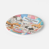 Schattigee Puppies  verjaardagsfeest Borden Papieren Bordje (Gekanteld)