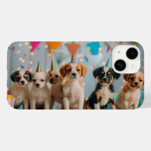 Schattigee Puppies Verjaardagsfeest Celebration De Case-Mate iPhone 14 Hoesje