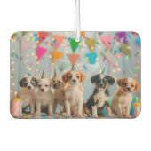 Schattigee Puppies Verjaardagsfeest Celebration De Luchtverfrisser (Voorkant)