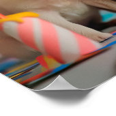 Schattigee Puppies Verjaardagsfeest Celebration De Poster (Hoek)