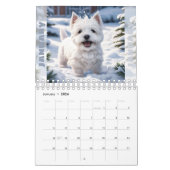 Schattigee Puppies Waterverf Seizoensgebonden Hond Kalender (Jan 2026)