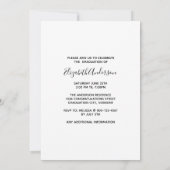 Schattigee puppy Afstuderen afstudeerfeest Kaart (Achterkant)