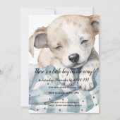 Schattigee Puppy Baby shower Uitnodiging (Voorkant)