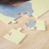 Schattigee puppy beagle knuffelmoeder legpuzzel (Zijkant)