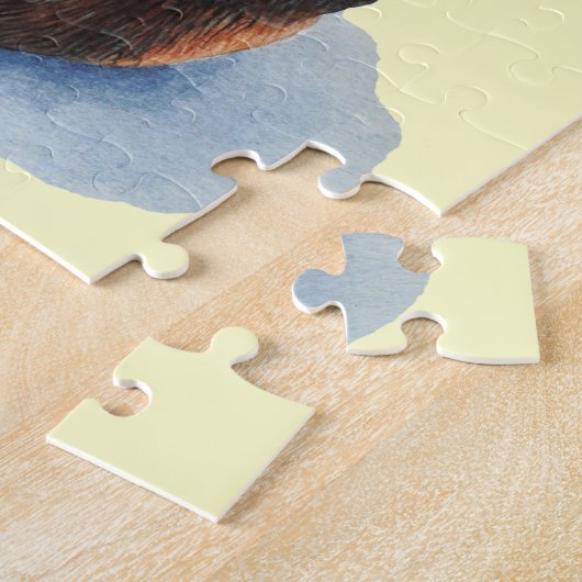 Schattigee puppy beagle knuffelmoeder legpuzzel (Zijkant)