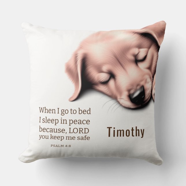 Schattigee Puppy Bijbel Kussen (Voorkant)