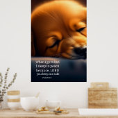 Schattigee Puppy Bijbel Poster (Keuken)