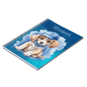 Schattigee Puppy Blue Eyes Floppy Ears Spiral Noti Notitieboek (Linkerzijde)