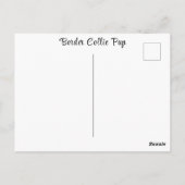 Schattigee Puppy Border Collie Roos Portret Hond Briefkaart (Achterkant)