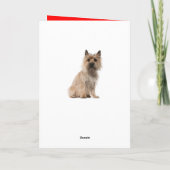 Schattigee Puppy Cairn Terrier Dog Verjaardag Kaar Bedankkaart (Achterkant)
