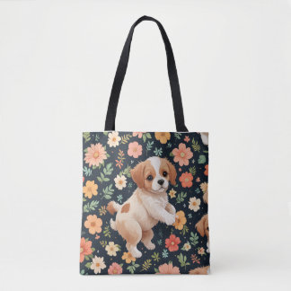 Schattigee puppy Canvas tassen