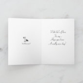 Schattigee Puppy Collie Dog Realist Daddy Art Card Kaart (Binnen)