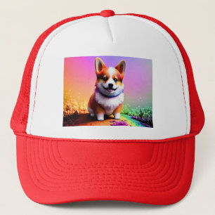 Schattigee Puppy Corgi Dog-36475 Trucker Pet
