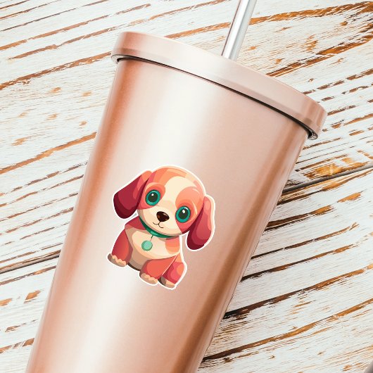 Schattigee puppy decoratieve Sticker