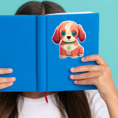 Schattigee puppy decoratieve Sticker