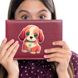 Schattigee puppy decoratieve Sticker