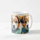 Schattigee Puppy Dog Art Mok - Schattige Pet Lover (Voorkant rechts)