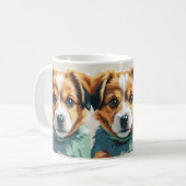 Schattigee Puppy Dog Art Mok - Schattige Pet Lover (Voorkant links)