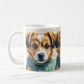 Schattigee Puppy Dog Art Mok - Schattige Pet Lover (Links)