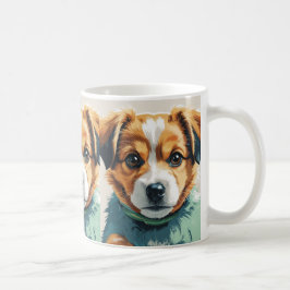 Schattigee Puppy Dog Art Mok - Schattige Pet Lover