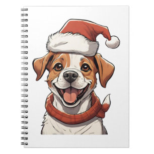 Schattigee Puppy Dog dragen Christmas Pet Classic Notitieboek