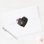 Schattigee Puppy Dog Gezicht Sticker (Envelop)