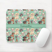 Schattigee Puppy Dog Groen Muismat (Met muis)