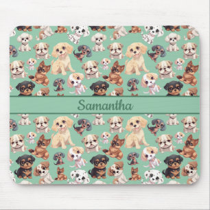 Schattigee Puppy Dog Groen Muismat