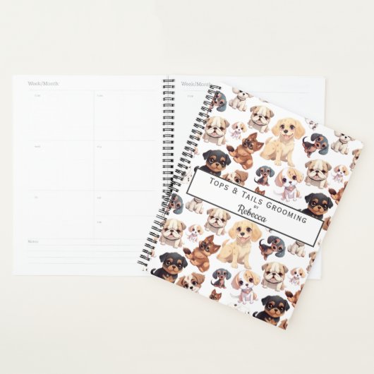 Schattigee Puppy Dog Grooming Business Planner (Display)