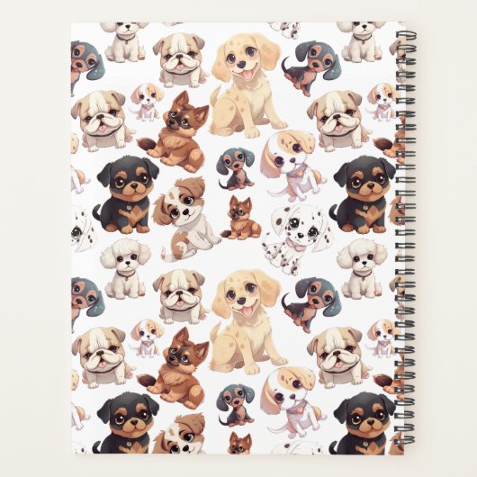 Schattigee Puppy Dog Grooming Business Planner (Achterkant)