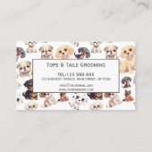 Schattigee Puppy Dog Grooming Klantenkaartje (Achterkant)