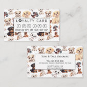Schattigee Puppy Dog Grooming Klantenkaartje (Voorkant / Achterkant)