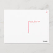 Schattigee Puppy Dog Love Black Poodle Denken aan  Briefkaart (Achterkant)