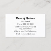 Schattigee Puppy Dog Met Roze Bogen Pet Sitting Se Visitekaartje (Achterkant)