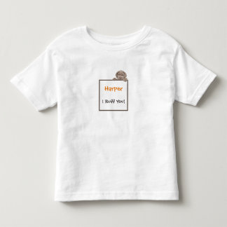Schattigee Puppy Dog Schattig Lijst Custom Naam Kinder Shirts