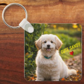 Schattigee Puppy Dog Sleutelhanger (Voorkant)