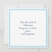 Schattigee Puppy Dog Spelen in Sneeuw Kerstmis (Achterkant)