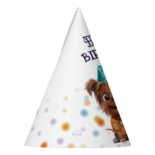 Schattigee Puppy Dog Verjaardag Feesthoedjes (Links)