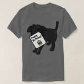 Schattigee Puppy Dog zegt Happy Birthday T-shirt (Design voorkant)