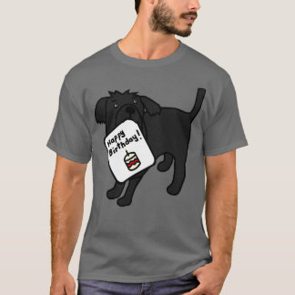 Schattigee Puppy Dog zegt Happy Birthday T-shirt