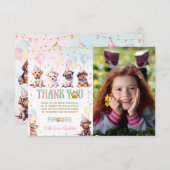 Schattigee Puppy Dogs Ballonnen Verjaardagsfeestfo Bedankkaart (Voorkant / Achterkant)