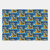 Schattigee Puppy Dogs in de Sneeuwkerst Inpakpapier Vel (Voorkant 3)